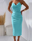 Women's Modern Backless Midi Dress