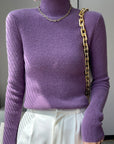 Women's Neat Turtleneck Turtleneck Sweater