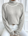 Women's Comfortable Knitted Turtleneck Sweater