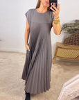 Women's Comfortable Short Sleeve Maxi Dress