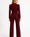 Women’s V Neck Long Sleeve Jumpsuit