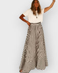 Women's Feminine Ruched Maxi Dress