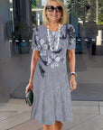 Madison | Ruffle Trim Maxi Dress
