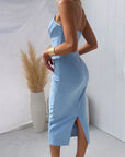 Women's Modern Backless Midi Dress
