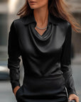 Women's Soft Satin Blouse
