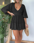 Women's Flattering Layered Dress