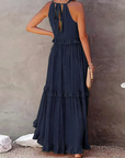 Women's Refined Ruched Maxi Dress