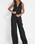 Women's Warm Wide Leg Set
