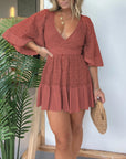 Women's Flattering Layered Dress