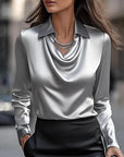 Women's Soft Satin Blouse