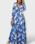 Women's Elegant Pleated Maxi Dress