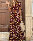 Women's Versatile Printed Maxi Dress