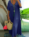 Women's Effortless Short Sleeve Maxi Dress