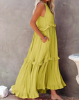 Women's Refined Ruched Maxi Dress