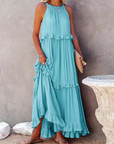 Women's Refined Ruched Maxi Dress