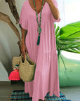 Women's Effortless Short Sleeve Maxi Dress