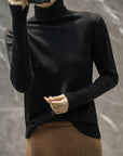 Women's Comfortable Ribbed Turtleneck Sweater