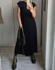 Women's Comfortable Short Sleeve Maxi Dress