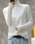 Women's Comfortable Ribbed Turtleneck Sweater