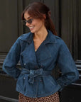 Women's Comfortable Belted Jacket