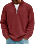 Men’s Half-Zip Structured Sweater