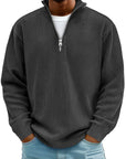 Men’s Half-Zip Structured Sweater