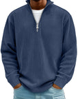 Men’s Half-Zip Structured Sweater