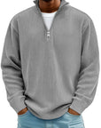 Men’s Half-Zip Structured Sweater