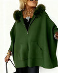 Women's Polished Hooded Coat