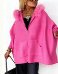 Women's Polished Hooded Coat