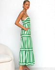 Women's Feminine Tiered Midi Dress