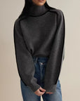 Women's Layered Knitted Turtleneck Sweater