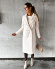 Women's Sleek Double-Breasted Coat