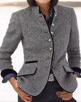 Women's Refined Buttoned Blazer