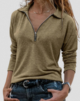 Women's Versatile Zip-Up Sweater