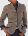Women's Refined Buttoned Blazer