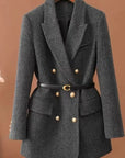 Women's Clean Belted Coat