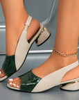Women's Clean Block Heel Sandals