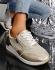 Women's Polished Platform Sneakers