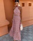 Aria | Ruched Side Maxi Dress