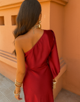 Women's Flowy Long Sleeve Maxi Dress