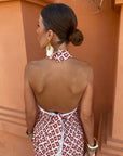 Aria | Ruched Side Maxi Dress