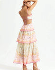 Women’s Maxi Floral Print Summer Ruffle Detail Dress