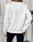 Women's Modern Cable Knit Sweater