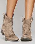 Women's Minimal Ankle Cowboy Boots