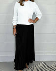 Women's Casual Knitted Skirt Set