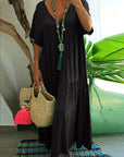 Women's Effortless Short Sleeve Maxi Dress