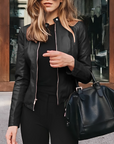 Women's Elegant Zip-Up Jacket
