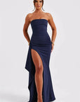 Women's Polished Ruched Maxi Dress