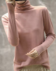 Women's Comfortable Ribbed Turtleneck Sweater